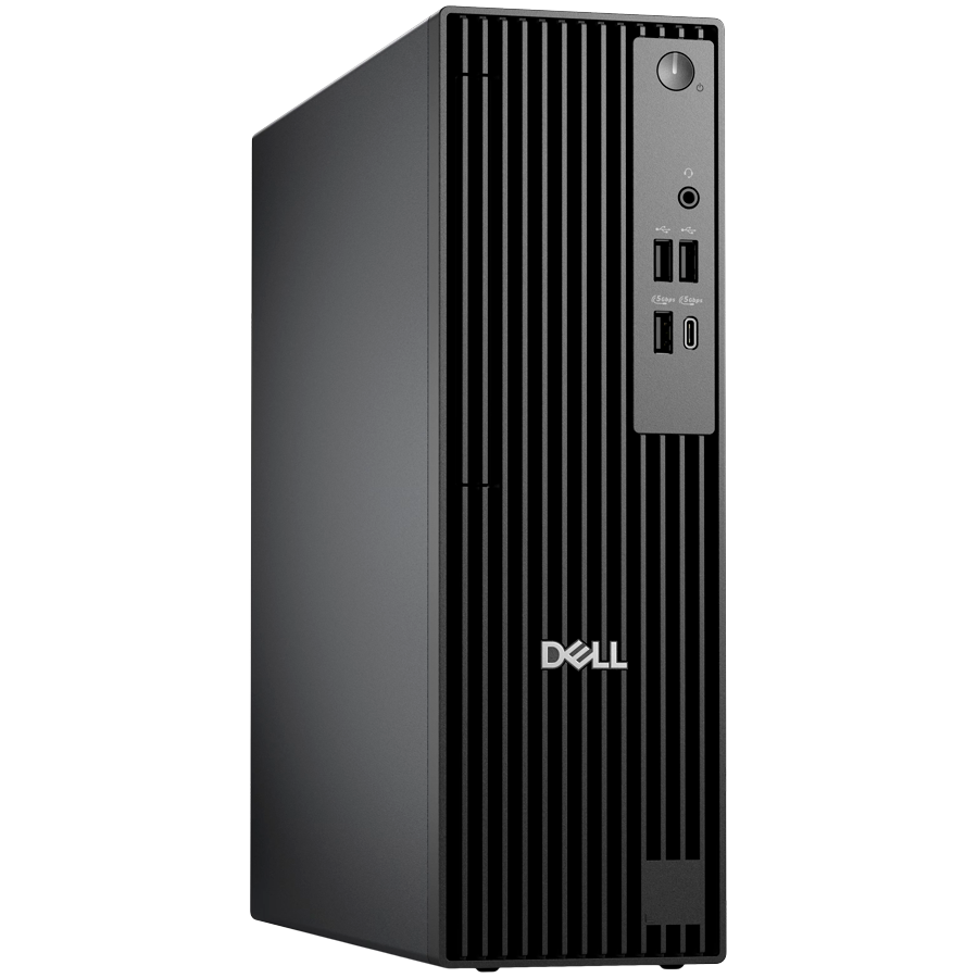 Dell Pro Slim QCS1250, Intel Ultra 5 235, 16GB RAM DDR5, 512GB SSD PCIe M.2, Front: 1x USB C 3.2, 1x USB 3.2, 2x USB 2.0, Back: 2x USB 3.2, 2x USB 2.0, HDMI, DP, RJ45, KB/Mouse, SPK, CIS, 180W, W11Pro, 3Yr