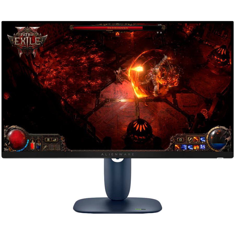 Monitor Alienware AW2725DM 27", 2560x1440, QHD, 180Hz, IPS Antiglare, 16:9, 1000:1, 400 cd/m2, NVIDIA G-SYNC + AMD FreeSync, 1ms, 178/178, 2xDP, HDMI, 2xUSB 3.2, USB-B, Tilt, Swivel, Pivot, Height Adjust, 3Y