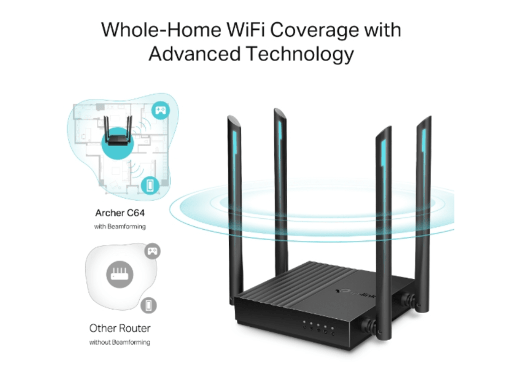 TP-Link ARCHER C64/AC1200Wireless MU-MIMO WiFi Router - Image 2