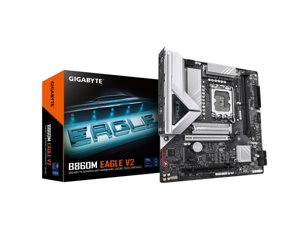Gigabyte MB B860M EAGLE V2LGA1851; 2xDDR5; 2xM.2; 4xSATA6xUSB; HDMI, DP; USB Type-C, mATX; - Image 2