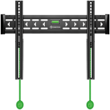 ONKRON Fixed TV Wall Mount for 43 to 85-inch Flat Panel TVs Digital Panels 68,2 kg, Black