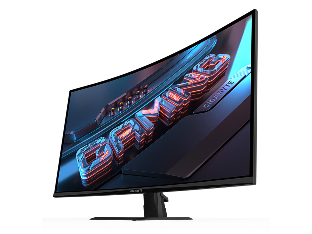 Gigabyte Monitor 31.5" GS32QCA31.5" VA 1500R, 2560x1440 QHD 250cd, 180Hz, 1ms, 2x HDMI, 1x DP - Image 2