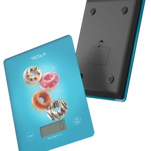 TESLA Kuhinjska vaga KS100BLKapacite 5 kg; 2XAAA baterija; Jedinica: g/fl.oz/oz/ml/lb