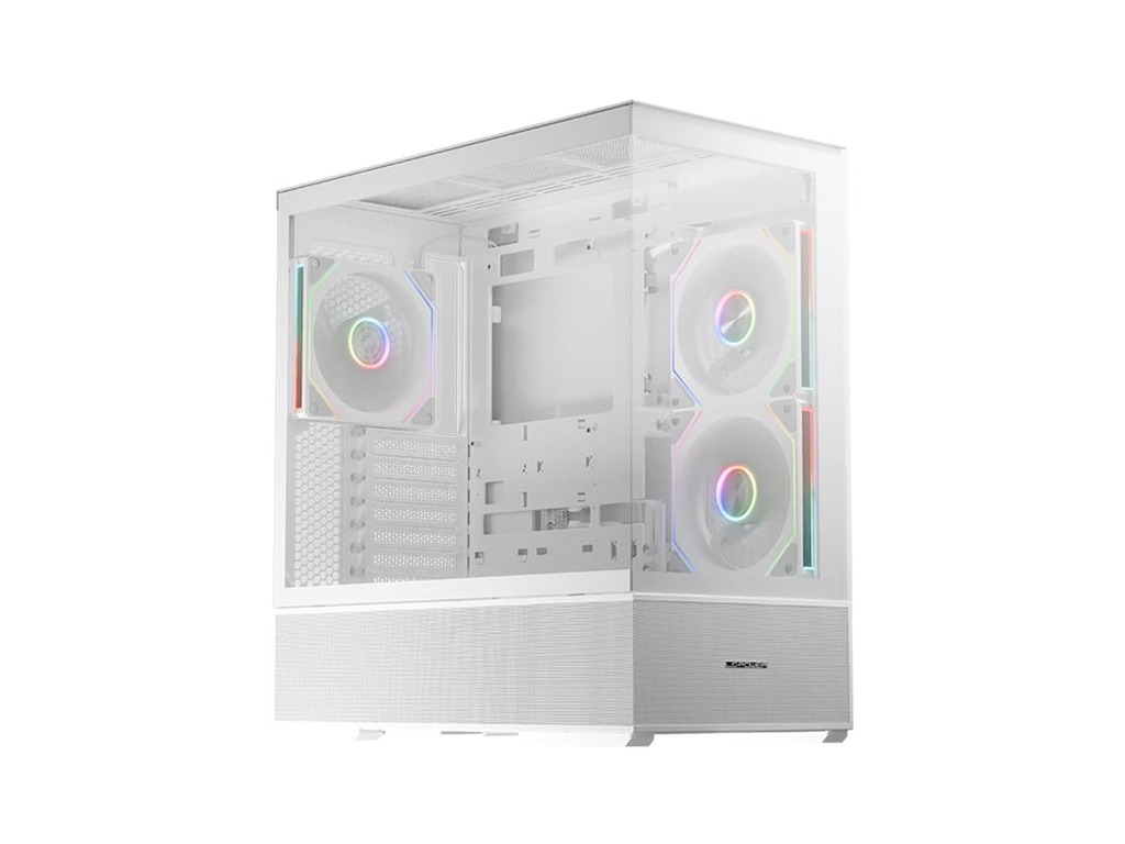 LC-Power Case Gaming 812WQuartz Vision, Midi-Tower, ATX3xARGB fans,GPU: 400mm, CPU Cooler: 190m - Image 2