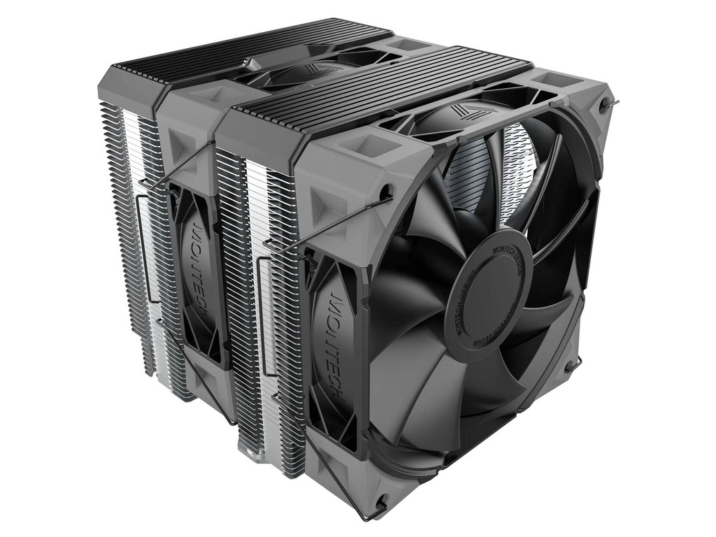 Montech NX600 CPU Cooler Black Dual-tower, 120mm Height: 132.5mm - Image 2