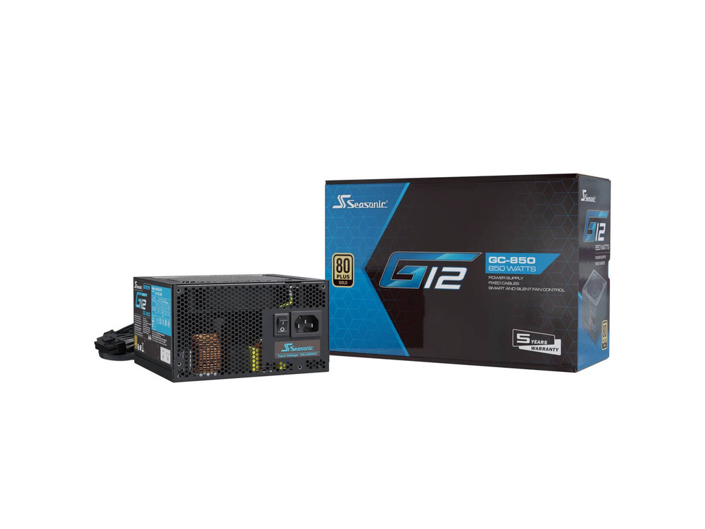Seasonic G12 GC80 850W Gold PC ATX 80 PLUS Gold Active 12 cm, Black - Image 2