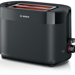 BOSCH Toster MyMoment TAT2M123, Crna, Dvije kriške, Snaga 800-950 W