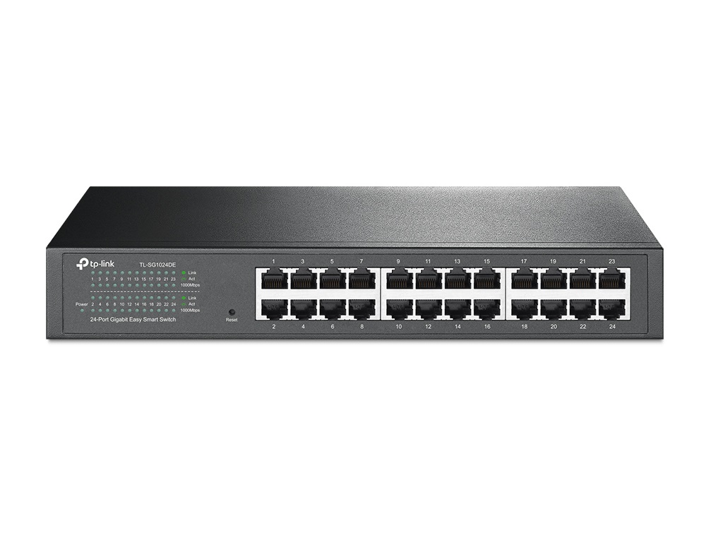 Switch TP-LINK 24-Port Gigabit Easy Smart Switch, 24 10/100/1000Mbps RJ45 ports, MTU/Port/Tag-based VLAN, QoS, IGMP Snooping