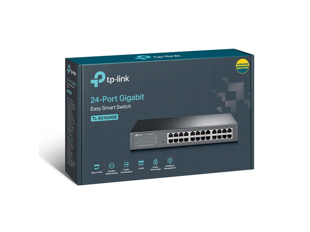 Switch TP-LINK 24-Port Gigabit Easy Smart Switch, 24 10/100/1000Mbps RJ45 ports, MTU/Port/Tag-based VLAN, QoS, IGMP Snooping - Image 5