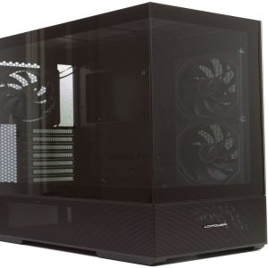 LC-Power Case Gaming 812BOnyx Vision, Midi-Tower, ATX3xARGB fans,GPU: 400mm, CPU Cooler: 190m
