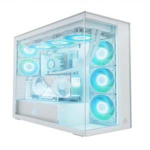 Arctic Xtender VG White Case5xARG fan,E-ATX,Tempered GlassGPU: 482mm, CPU Cooler: 171mm