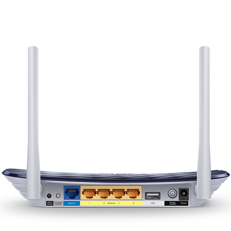 Router TP-Link Archer C20 AC750 Dual Band Wireless Router, Mediatek, 433Mbps at 5GHz + 300Mbps at 2.4GHz, 802.11ac/a/b/g/n,1 x 10/100M WAN + 4 x 10/100M LAN, Wireless On/Off, 1 USB 2.0 port, 2 fixed antennas - Image 4