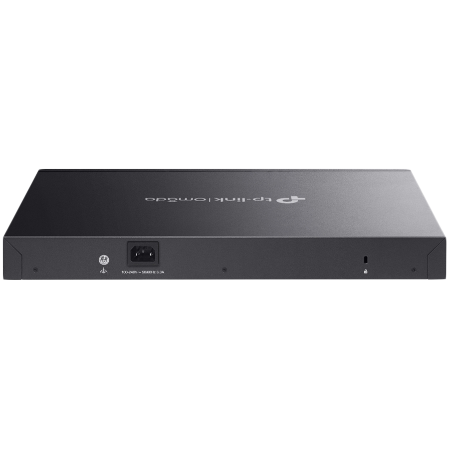 TP-Link SG3428MP Omada 28-Port Gigabit L2+ Managed Switch with 24× Gigabit 802.3af/at PoE+ ports and 4× Gigabit SFP slots, 384 W total PoE budget, Omada app, Static Routing, VLAN, ACL, QoS, IGMP Snooping, OAM, and DDM, ERPS, Zero-Touch Provisioning - Image 4