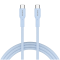 CANYON cable OnWire 60CL C-C 60W COLOR Braided 1m Light Blue