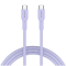 CANYON cable OnWire 60CL C-C 60W COLOR Braided 1m Purple