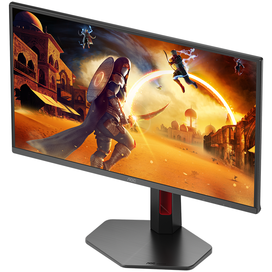 AOC MONITOR Q25G4SR, GAMING 25'', G, 300HZ, FAST IPS, 2560x1440, 0.3 MS, 80M:1, 300 CD/M, TILT, HEIGHT ADJUSTABLE, SWIVEL, PIVOT, 2X HDMI, DISPLAY PORT, 3YW, BLACK-RED - Image 5