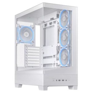 ASUS CASE A31 PLUS TG ARGB WHTMid-tower, ATX, 7 Expansion4x ARGB 120mm fans