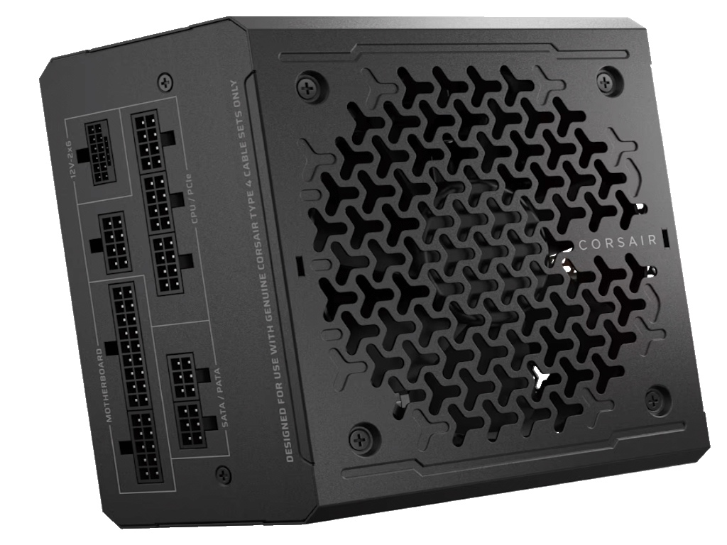 Corsair PSU 1000W RM1000eGold, Fully Modular, 12V-2x66xSATA, 3xPCIe, ATX 3.1, PCIe 5.1 - Image 5
