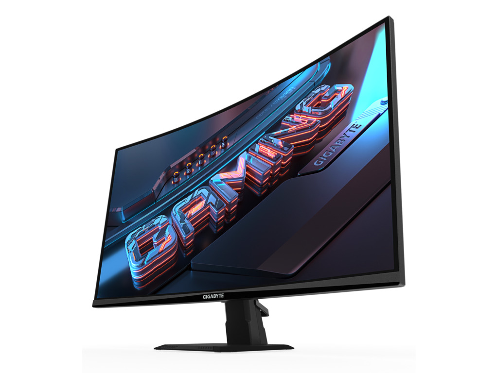 Gigabyte Monitor 27" GS27QCA 27" VA 1500R, 2560x1440 QHD, 250cd, 180Hz, 1ms, 2x HDMI, 1x DP - Image 2