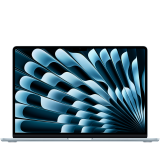 MacBook Air 15-inch,Sky Blue,Model A3448,M5 CHIP WITH 10C CPU, 10C GPU,16GB unified memory,35W Dual USB-C Power Adapter, 512GB SSD storage,Two Thunderbolt 4 Ports,Touch ID,Liquid Retina display,Force Touch Trackpad, KEYBOARD-INT