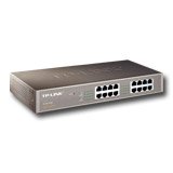 TP-Link 16-Port Gigabit Desktop/Rackmount Switch, 16 10/100/1000M RJ45 ports, 1U 13-inch rack-mountable steel case, energy-efficient technology, supports MAC address self-learning, Auto MDI/MDIX and Auto negotiation, Jumbo Frame support - Image 2
