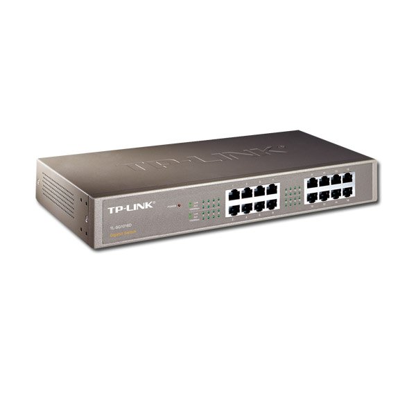 TP-Link 16-Port Gigabit Desktop/Rackmount Switch, 16 10/100/1000M RJ45 ports, 1U 13-inch rack-mountable steel case, energy-efficient technology, supports MAC address self-learning, Auto MDI/MDIX and Auto negotiation, Jumbo Frame support - Image 4