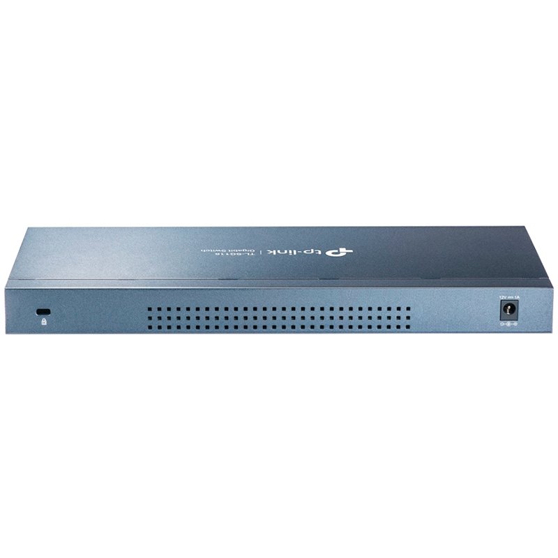 TP-Link TL-SG116 16-Port Gigabit Desktop Switch, 16 Gigabit RJ45 Ports, Desktop Steel Case, Green Ethernet technology, IEEE 802.3x, 802.1p/DSCP QoS, IGMP Snooping, desktop or wall-mounting - Image 3