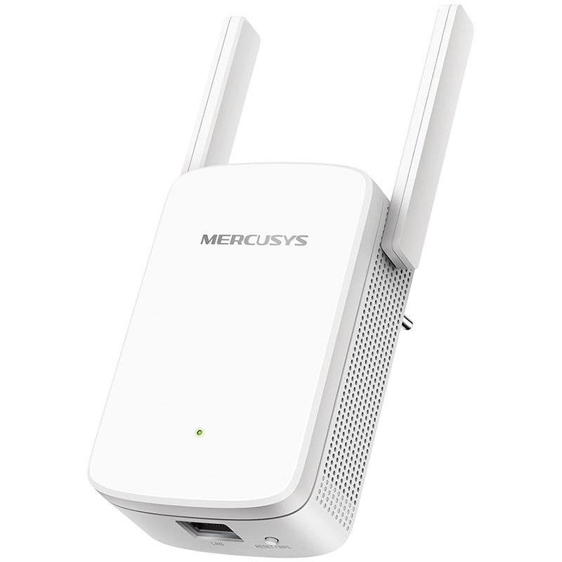 Mercusys ME30 AC1200 Wi-Fi Range Extender, 300 Mbps at 2.4 GHz + 867 Mbps at 5 GHz, 1 x 10/100 LAN, 2× Fixed External Antennas, Wall Plugged, WPS/Reset Button, Signal Indicator, Range Extender/Access Point mode, Adaptive Path Selection - Image 2
