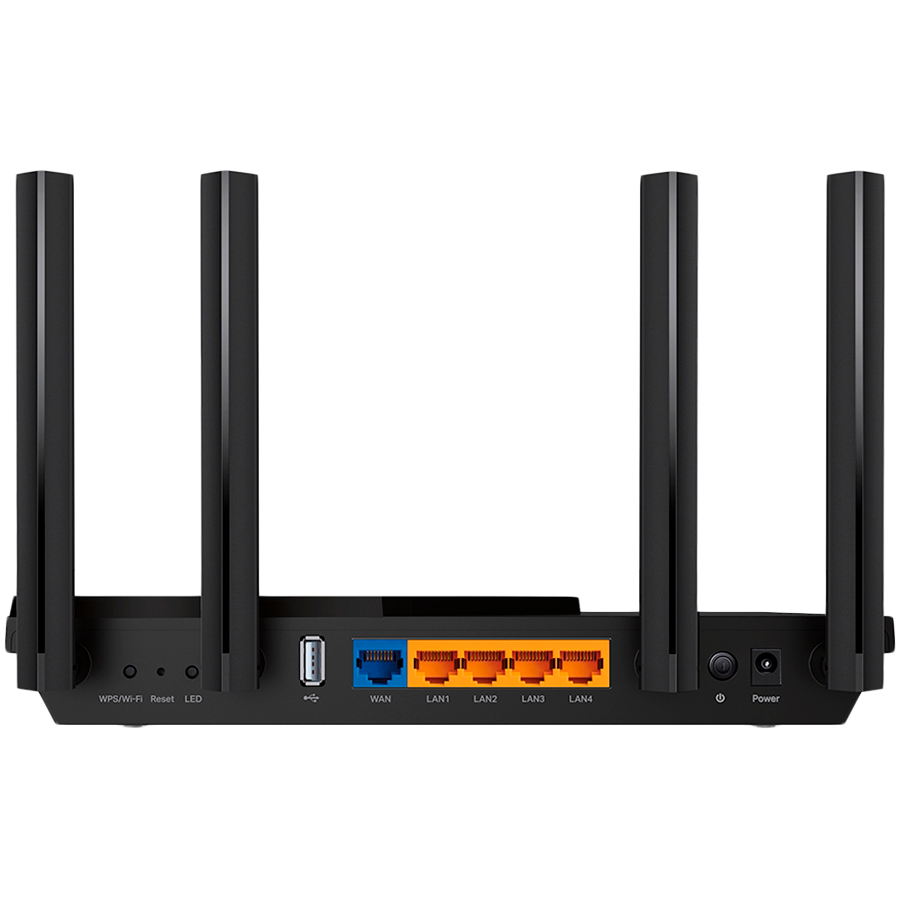 TP-Link Archer AX55 AX3000 Dual Band Gigabit Wi-Fi 6 Router,2402 Mbps(5 GHz) and 574 Mbps(2.4 GHz),4 external High-Performance antennas, 4 x G LAN Ports, 1 x G WAN port, 1 x USB 3.0, Dual-Core CPU,512 MB RAM,OFDMA,HomeShield,WPA3,Beamforming,OneMesh - Image 3