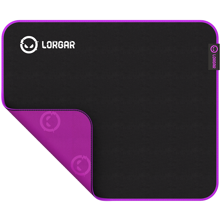 Lorgar Main 313, Gaming mouse pad, High-speed surface, Purple anti-slip rubber base, size: 360mm x 300mm x 3mm, weight 0.195kg - Image 3