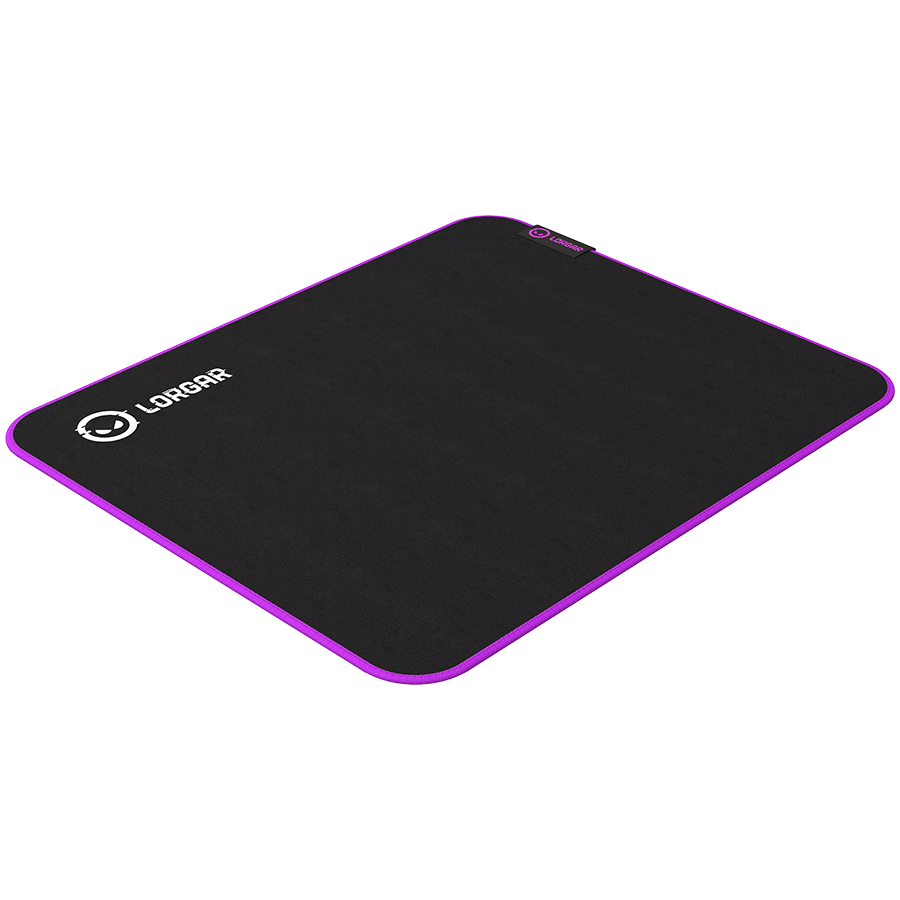 Lorgar Main 313, Gaming mouse pad, High-speed surface, Purple anti-slip rubber base, size: 360mm x 300mm x 3mm, weight 0.195kg - Image 4