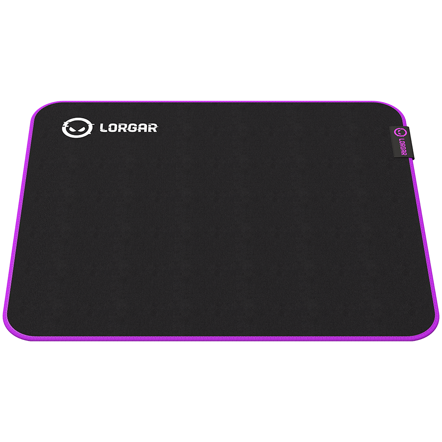 Lorgar Main 313, Gaming mouse pad, High-speed surface, Purple anti-slip rubber base, size: 360mm x 300mm x 3mm, weight 0.195kg - Image 5