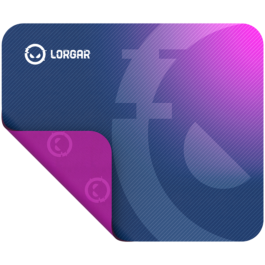 Lorgar Main 133, Gaming mouse pad, High-speed surface, Purple anti-slip rubber base, size: 360mm x 300mm x 3mm, weight 0.2kg - Image 4
