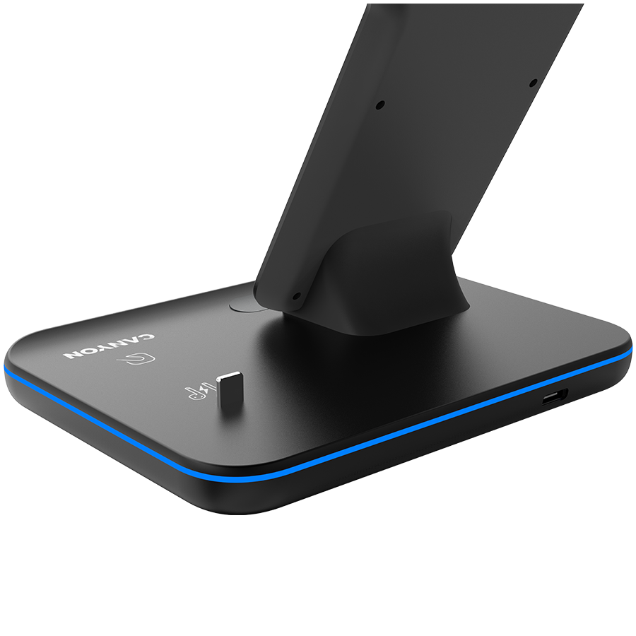 CANYON wireless charger WS-302 15W 3in1 Black - Image 5
