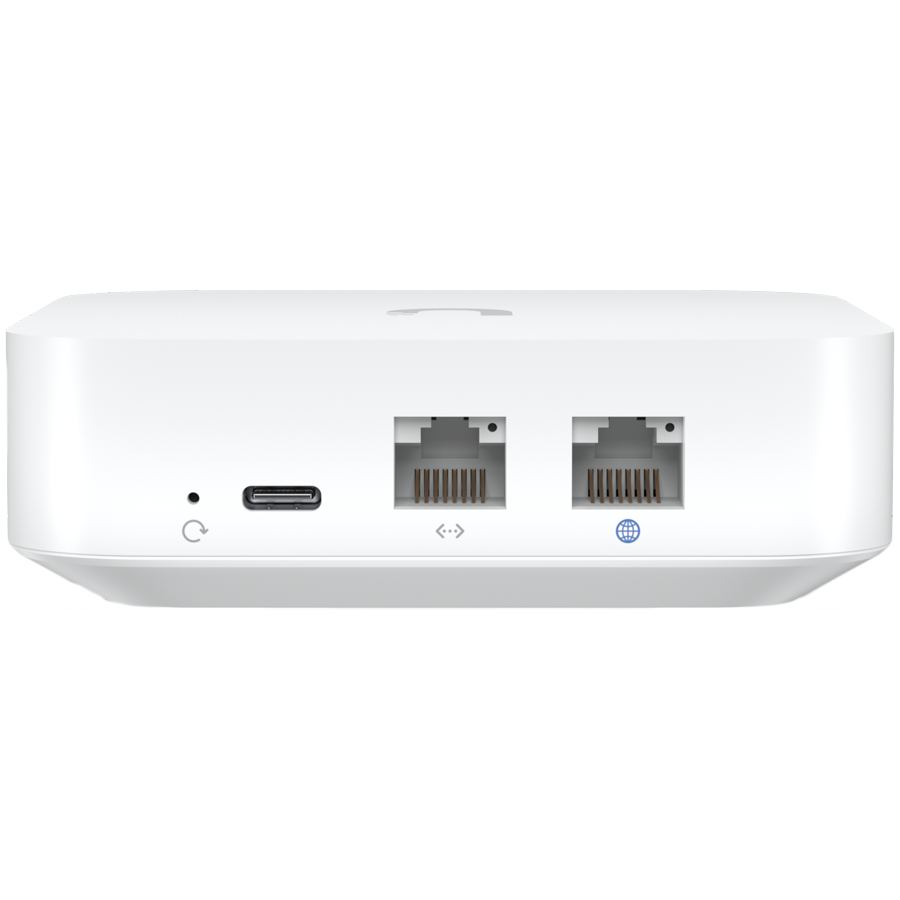 UBIQUITI Gateway Lite; Up to 10x routing performance increase over USG; Managed with a CloudKey, Official UniFi Hosting, or UniFi Network Server; (1) GbE WAN port; (1) GbE LAN port; Compact footprint; USB-C powered (adapter included); Managed with UniFi Network 8.0.7 and later. - Image 3