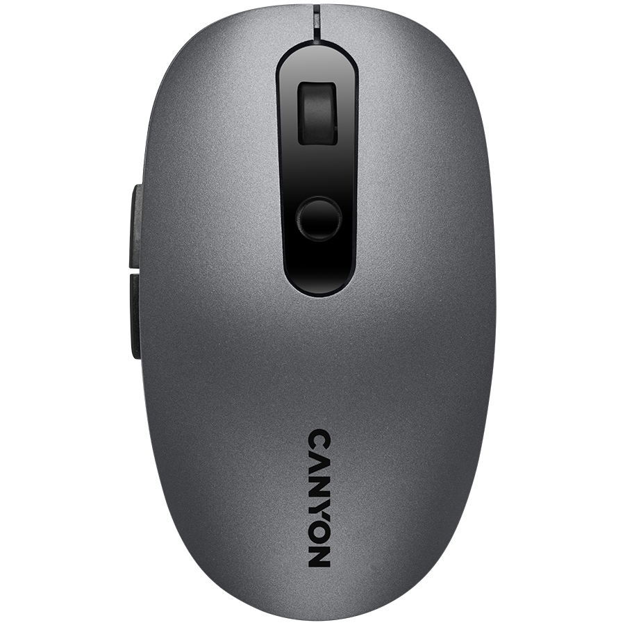 CANYON MW-9, 2 in 1 Wireless optical mouse with 6 buttons, DPI 800/1000/1200/1500, 2 mode(BT/ 2.4GHz), Battery AA*1pcs, Grey, 65.4*112.25*32.3mm, 0.092kg - Image 2