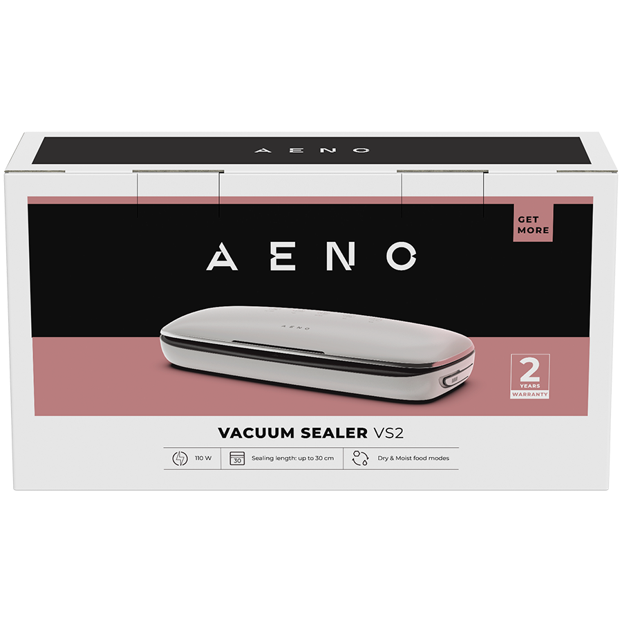 AENO Vacuum sealer VS2: 120W, 75kPa, Dry/Moist Food Mode, 3 modes: Vac+Seal, Seal, Pulse, Max Pocket Width 30 cm - Image 3