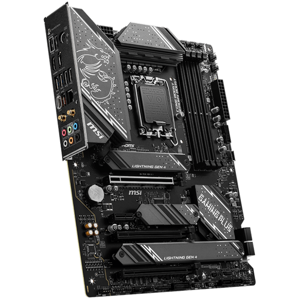 MSI Z790 GAMING PLUS WIFI Motherboard ATX - Supports Intel Core 12/13/14th Gen Processors, LGA 1700, DDR5 Boost (7200+MHz/OC), 3 x PCIe 4.0 x16, 2 x PCIe 3.0 x1, 3 x M.2 Gen4, 2.5Gbps LAN, Wi-Fi 6E - Image 3