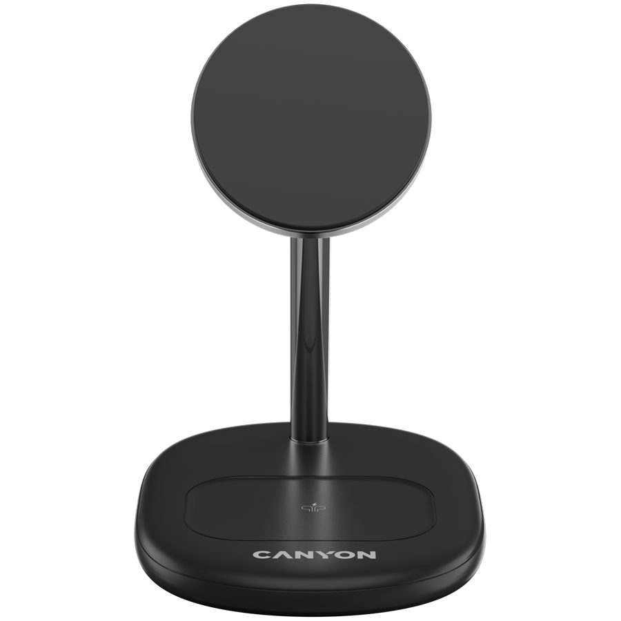 CANYON wireless charger WCS-205 15W Qi2 2in1 Black - Image 3