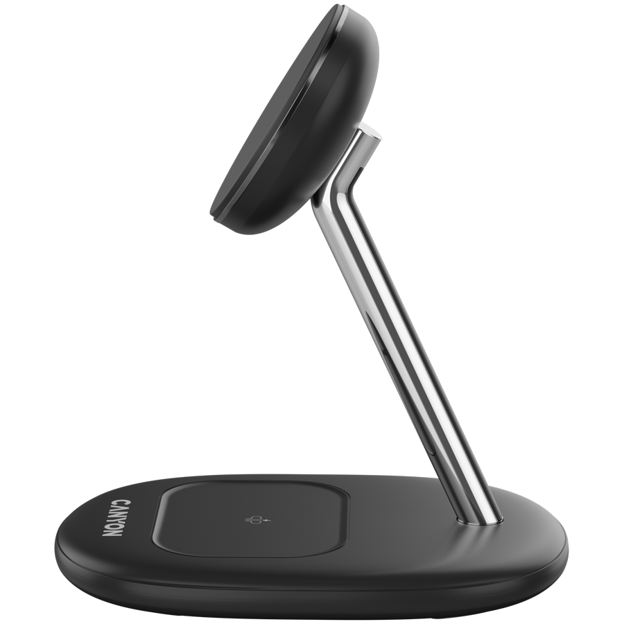 CANYON wireless charger WCS-205 15W Qi2 2in1 Black - Image 5