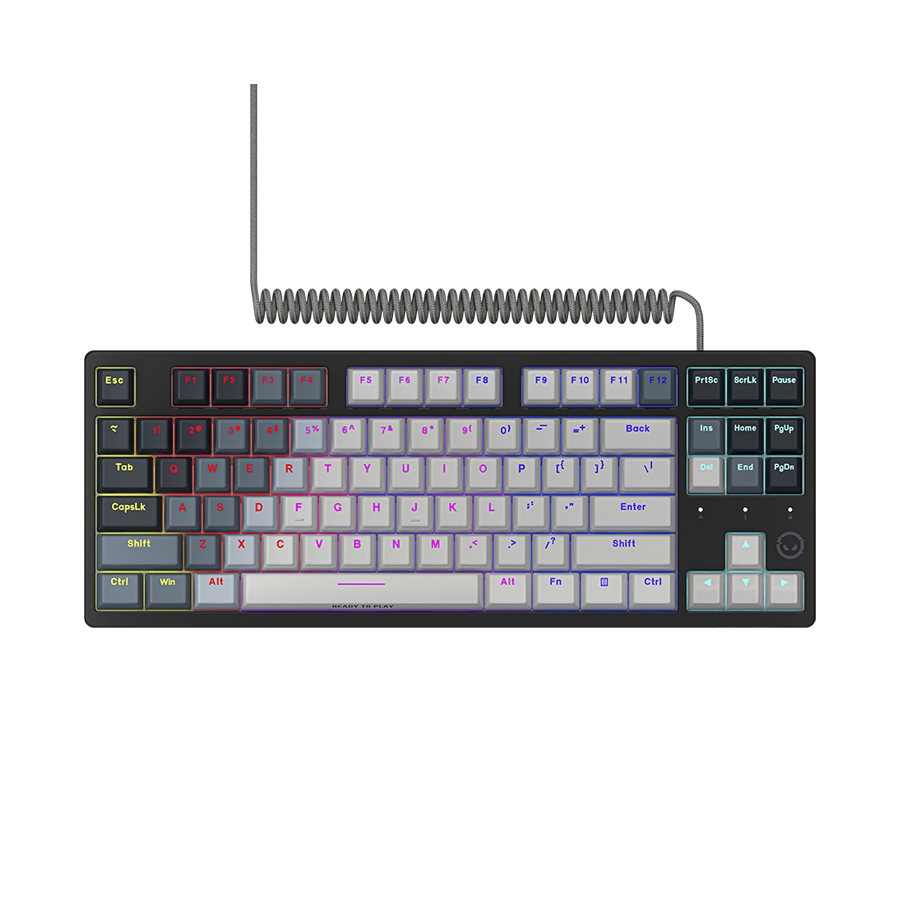LORGAR Azar 514TKL, Wired RGB mechanical gaming keyboard, white, EN layout - Image 3
