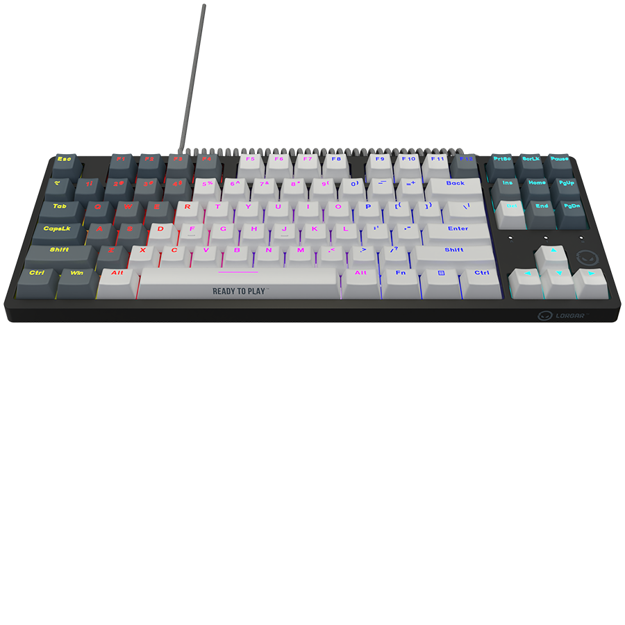 LORGAR Azar 514TKL, Wired RGB mechanical gaming keyboard, white, EN layout - Image 5