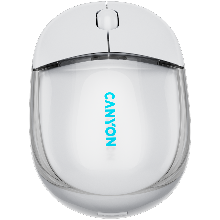 CANYON mouse OnClick 24 BT/ Wireless Transparent/White - Image 3