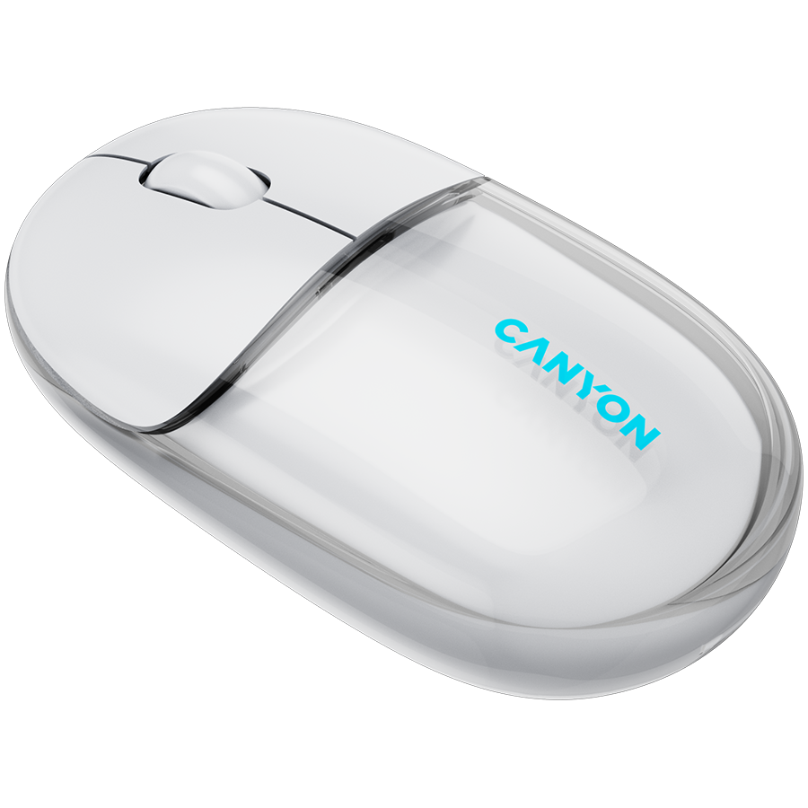 CANYON mouse OnClick 24 BT/ Wireless Transparent/White - Image 4