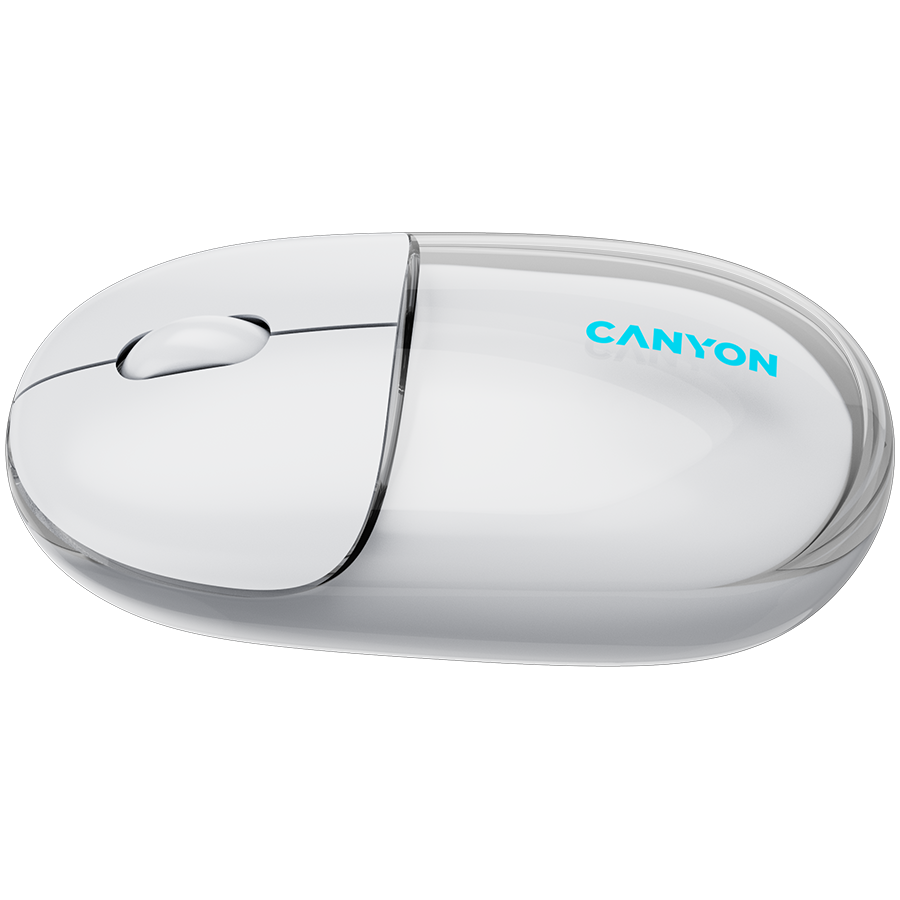 CANYON mouse OnClick 24 BT/ Wireless Transparent/White - Image 5