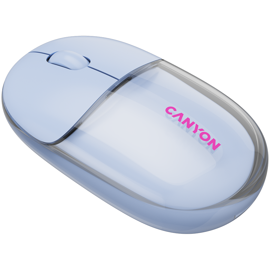CANYON mouse OnClick 24 BT/ Wireless Transparent/Blue - Image 4