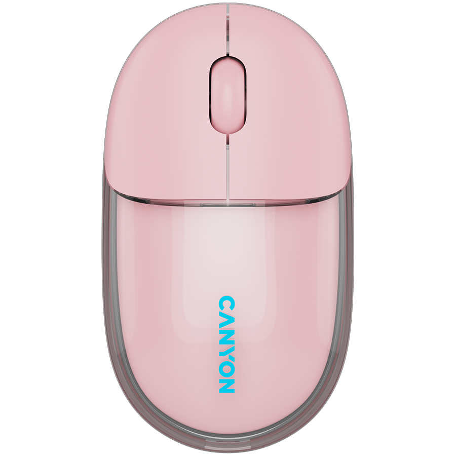 CANYON mouse OnClick 24 BT/ Wireless Transparent/Pink - Image 2