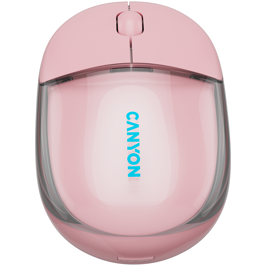 CANYON mouse OnClick 24 BT/ Wireless Transparent/Pink - Image 3