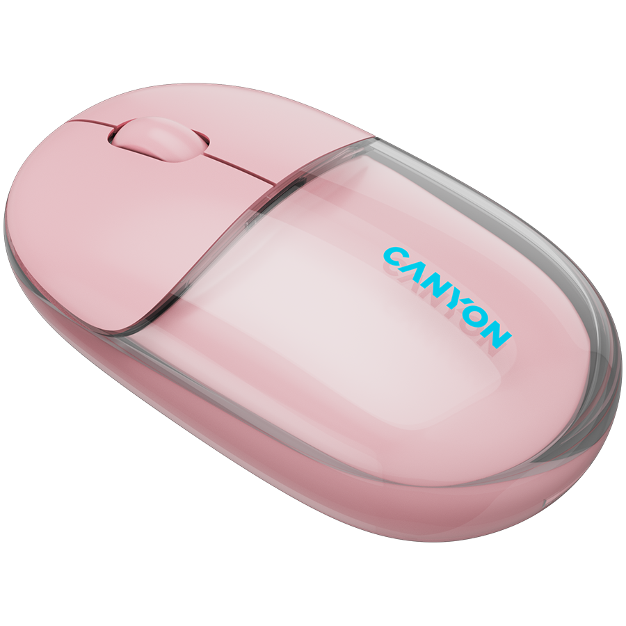 CANYON mouse OnClick 24 BT/ Wireless Transparent/Pink - Image 4