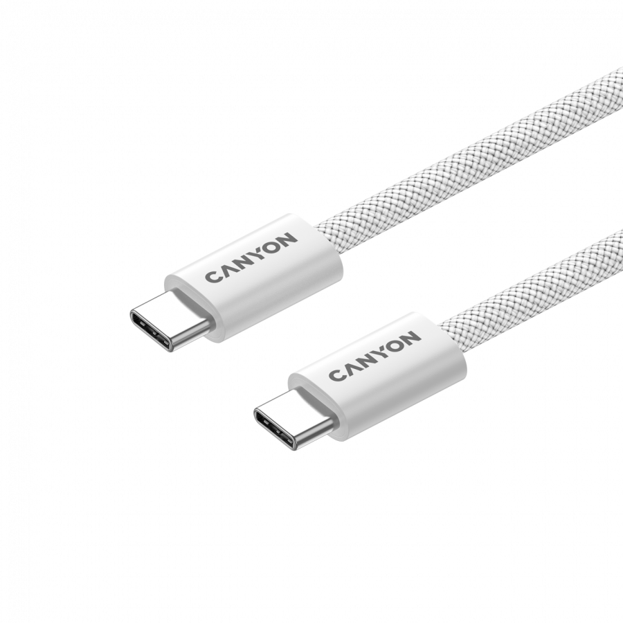 CANYON cable OnWire 60MG C-C 60W Magnet Braided 1m White - Image 4